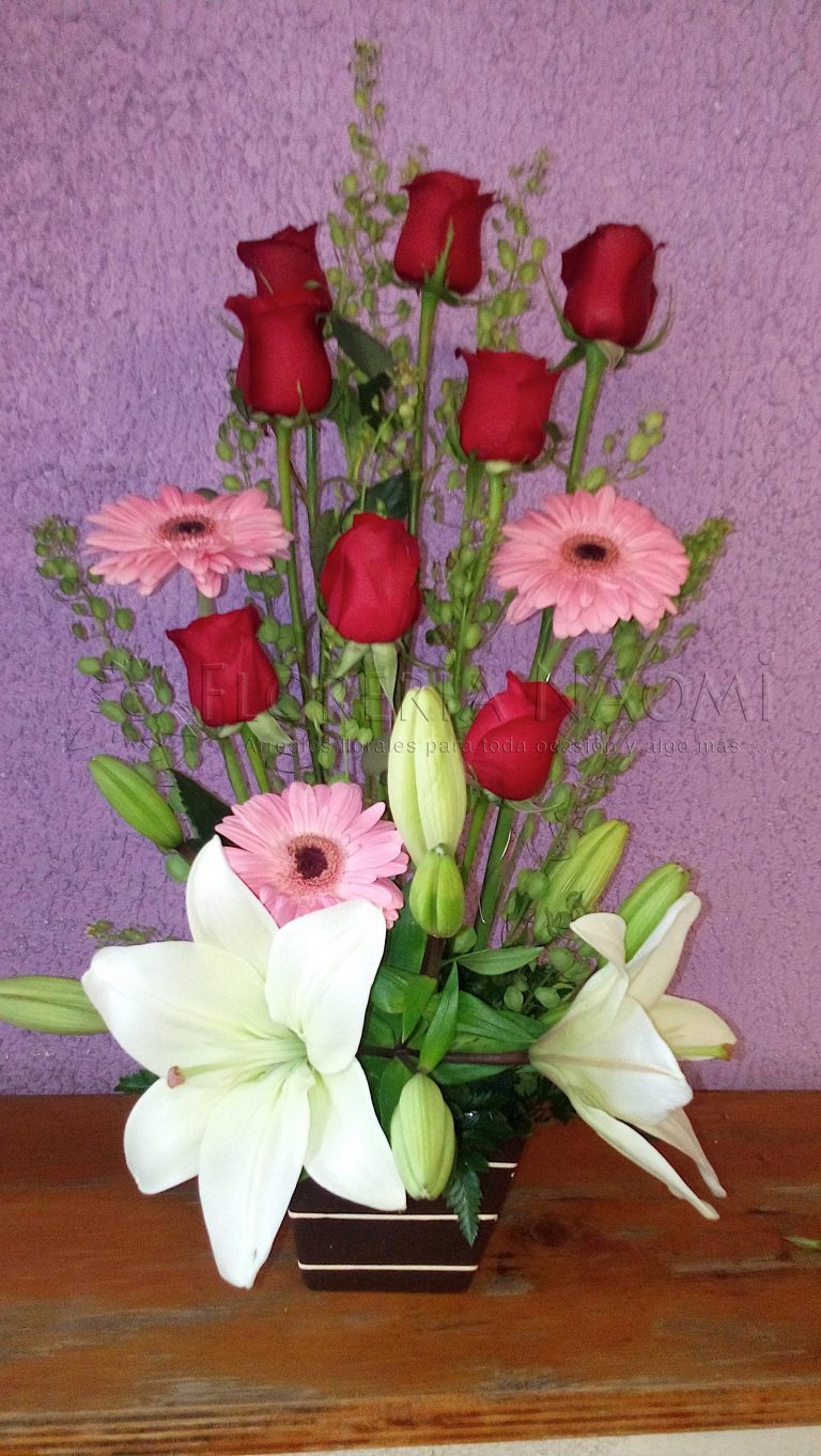 Rosas y gerberas - Floreria en coyoacán Naomi