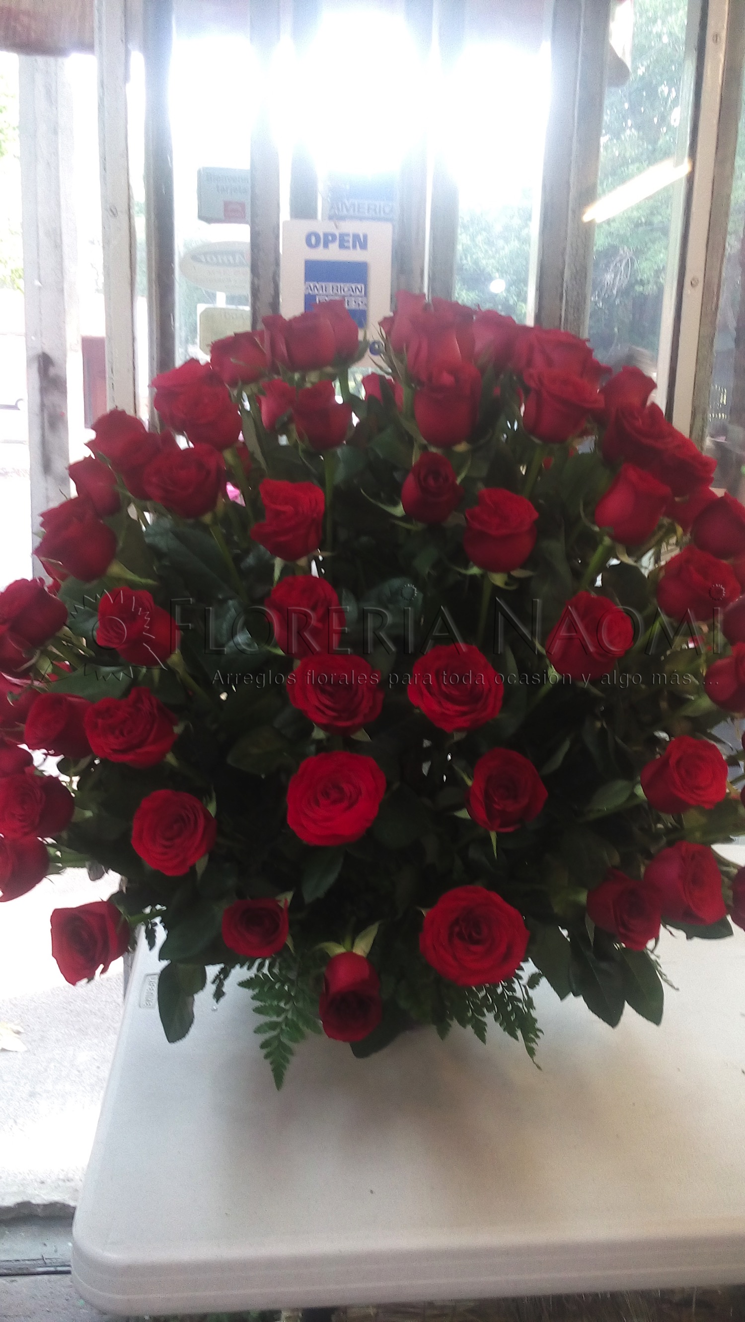 100 Rosas Rojas - Floreria en coyoacán Naomi